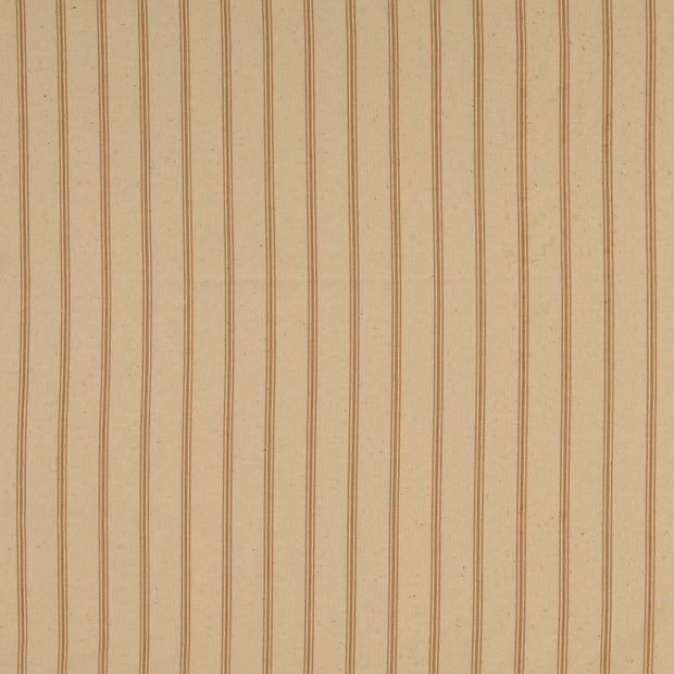 Cretonne fabric Stripes Beige