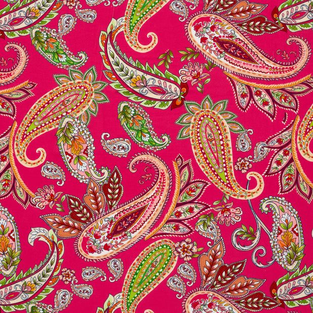 Viscose Vortex Jersey fabric Fuchsia matte 