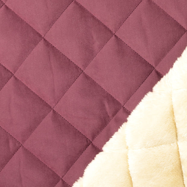 Teddy fabric Bordeaux water repellant 