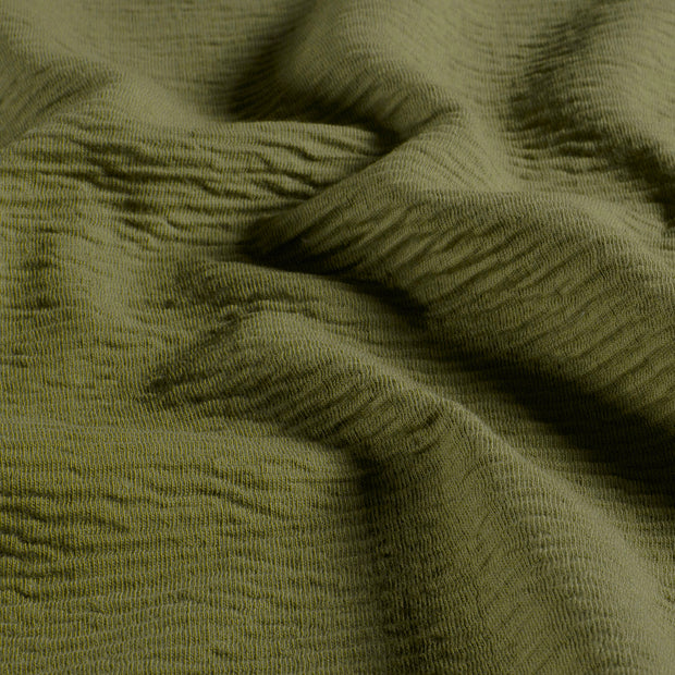 Knitted tela Unicolor Verde oscuro