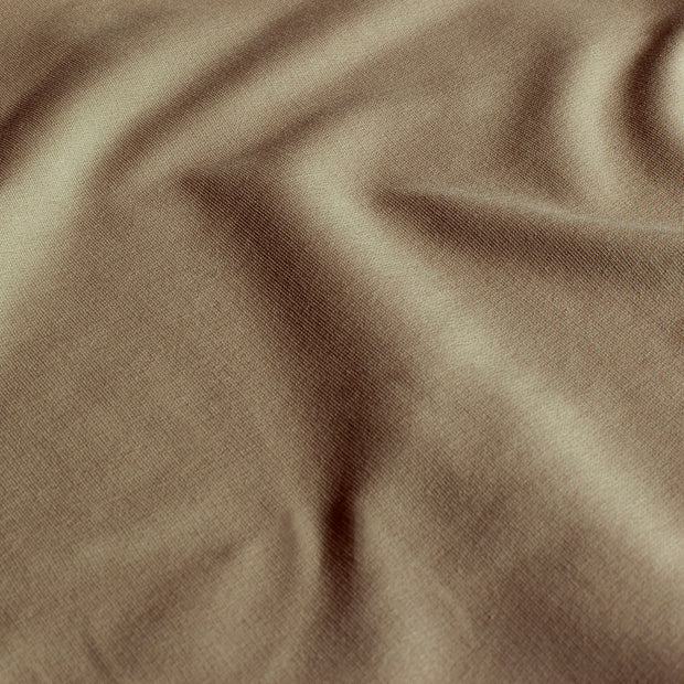 French Terry GOTS organic fabric Unicolour Taupe Grey