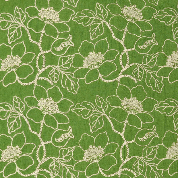  fabric Flowers Olive Green