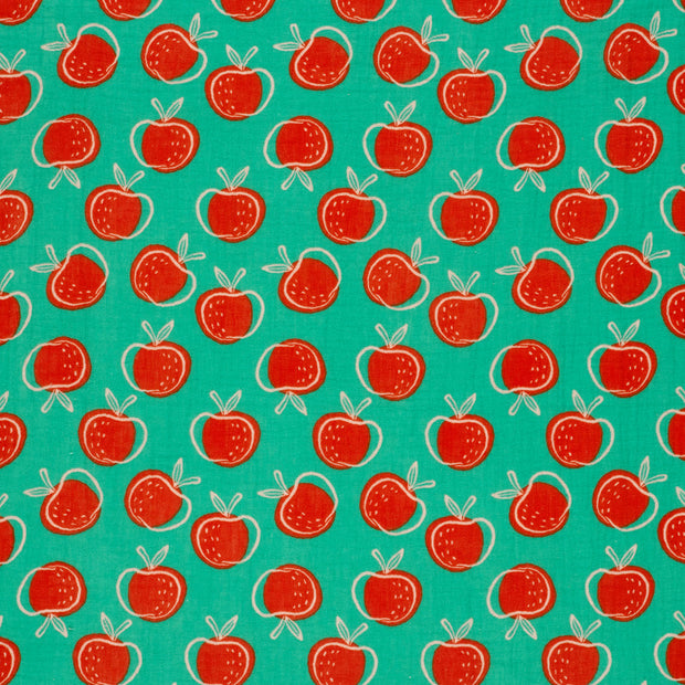 Muslin fabric Dark Mint matte 