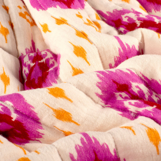 Muslin bounded fabric Abstract Light Pink