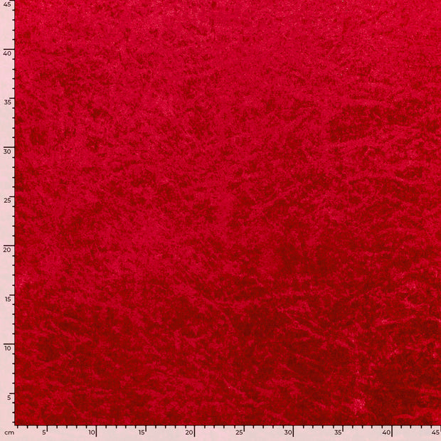 Velours fabrik Uni Rot