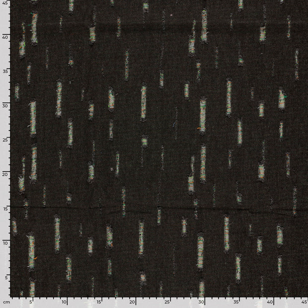 Denim fabric Unicolour Black