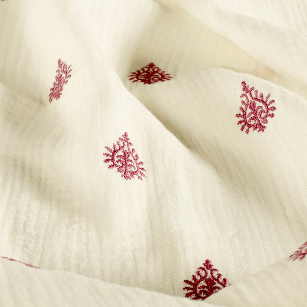 Muslin fabric Ornaments Off White