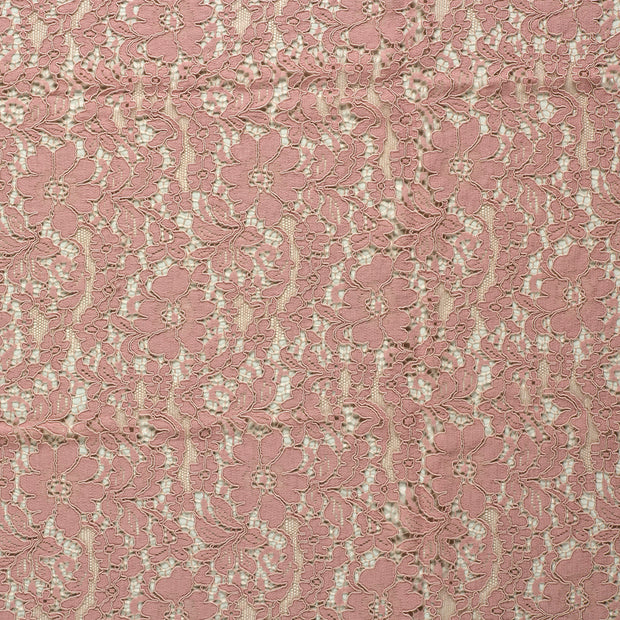 Lace fabric Old Pink matte 
