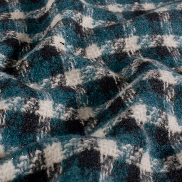 Jacquard fabrik Karo's Petrol