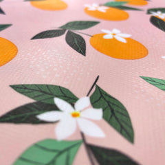 Coated Tablecloth printed Fruits Salmon