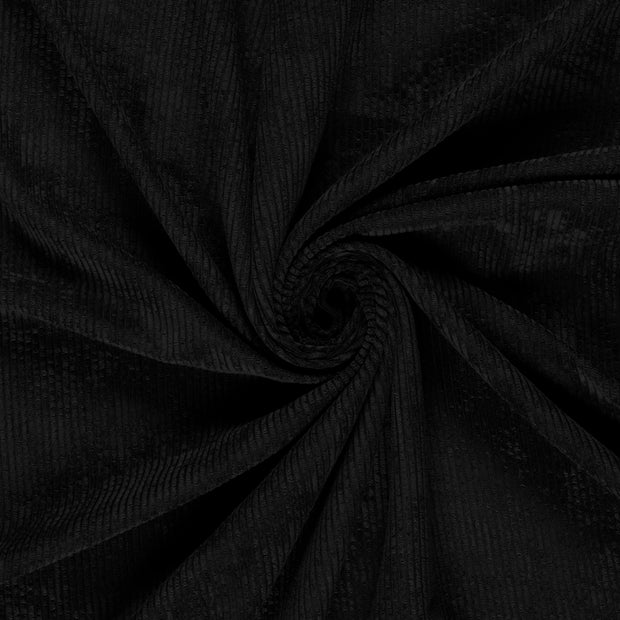 Corduroy 4.5w fabric Black 