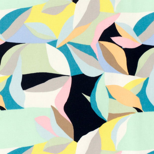 Baumwolle Satin fabrik Blatter Mint