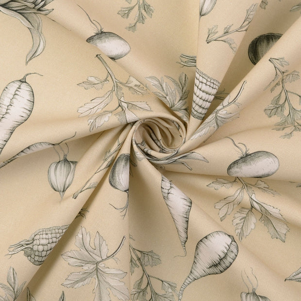 Cretonne fabric Beige 
