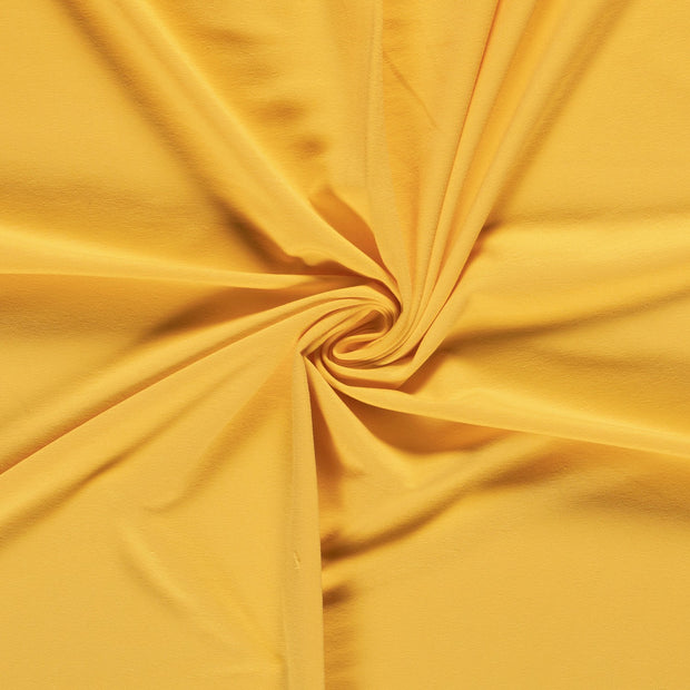 French Terry fabric Unicolour Butter Yellow