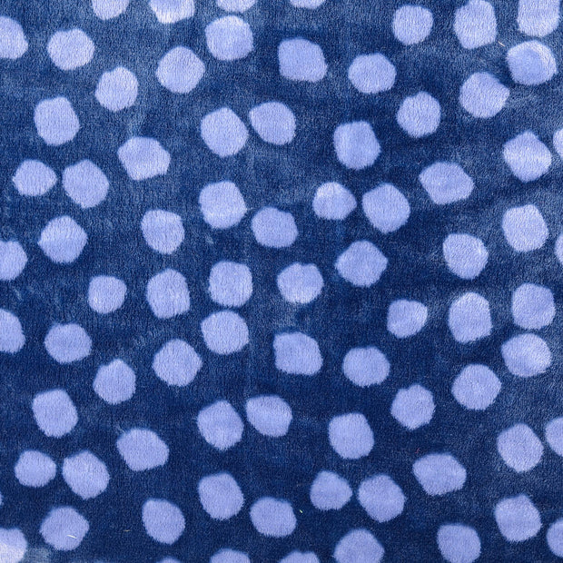 Forro tela Puntos Azul marino