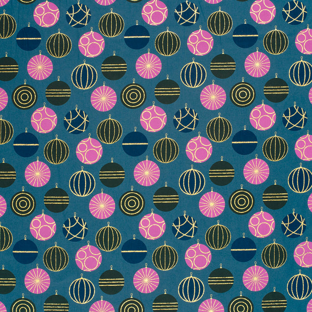 Cotton Poplin fabric Petrol 