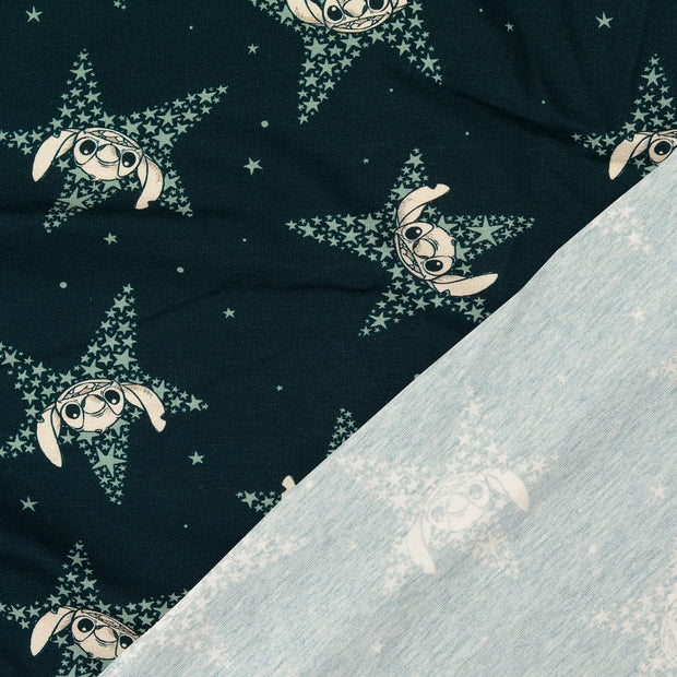 Jersey fabric Navy digital printed 
