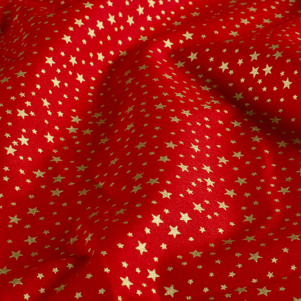  fabric Stars Red