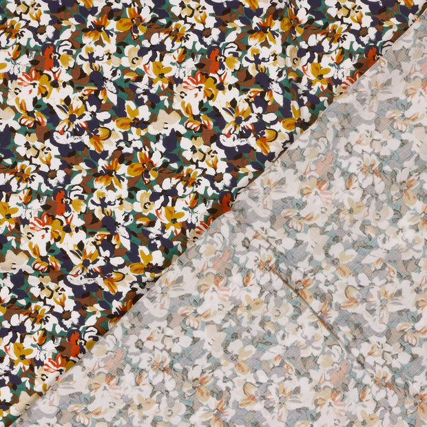 Viscose Poplin fabric Flowers printed 