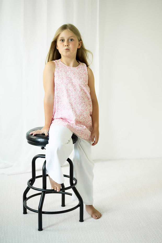 Twill fabric Flowers Pink