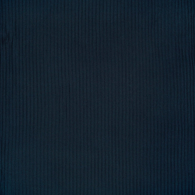 Rib Jersey fabrik Marine matt 