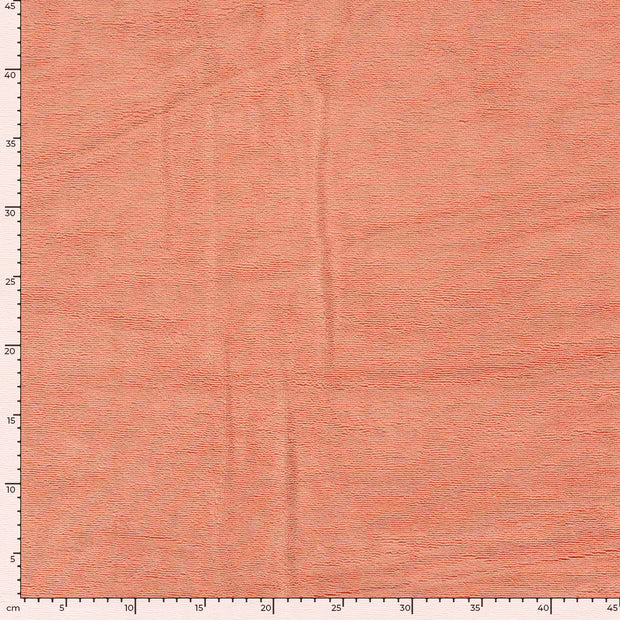 Bamboo Fleece fabric Unicolour Salmon