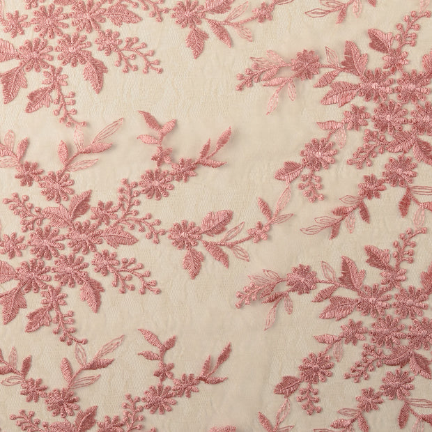 Lace fabric Flowers Old Pink