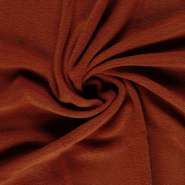 Fleece stof Brique 