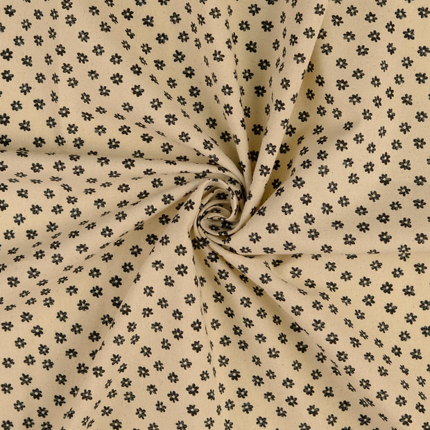 Cretonne fabric Black 