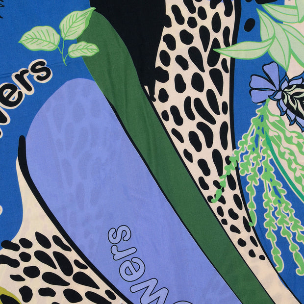 Viscose Poplin fabric Camouflage Multicolor