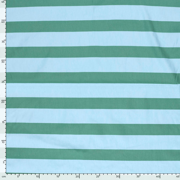 French Terry fabric Stripes Baby Blue