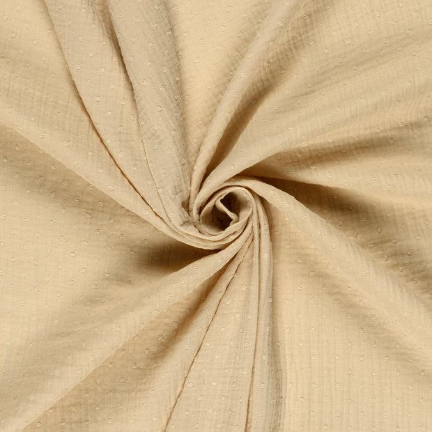Muslin fabric Off White dobby 