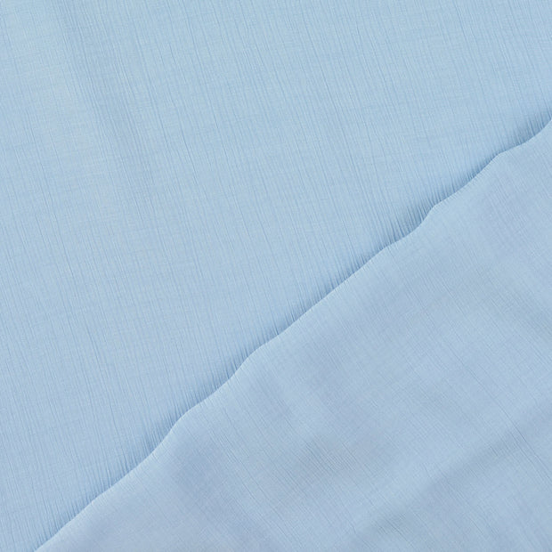 Viscose Poplin fabric Light Blue crushed 