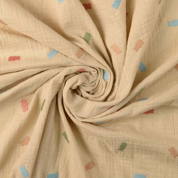 Musselin fabrik Beige 