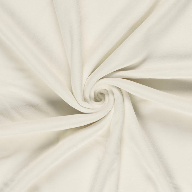 Velvet fabric Off White brushed 