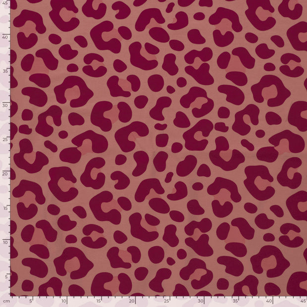 Jersey fabric Panther Old Pink