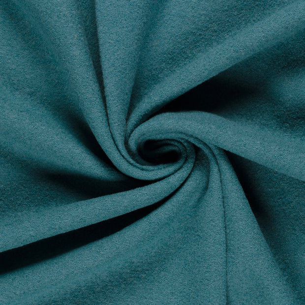 Wool Boucle fabric Dark Mint 