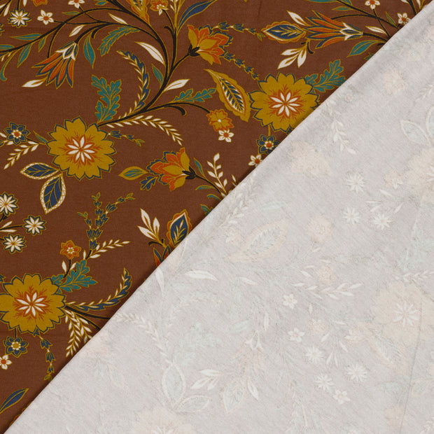 Viscose Vortex Jersey fabric Flowers printed 