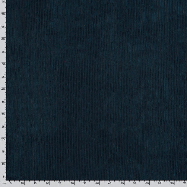 Corduroy 4.5w fabric Unicolour Navy