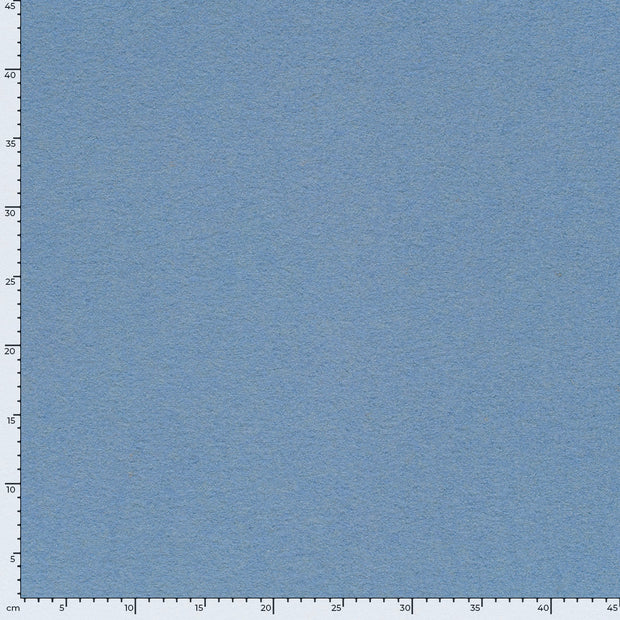 Wool Boucle fabric Unicolour Baby Blue