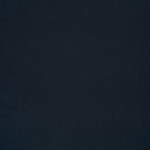 Muslin fabric Navy matte 