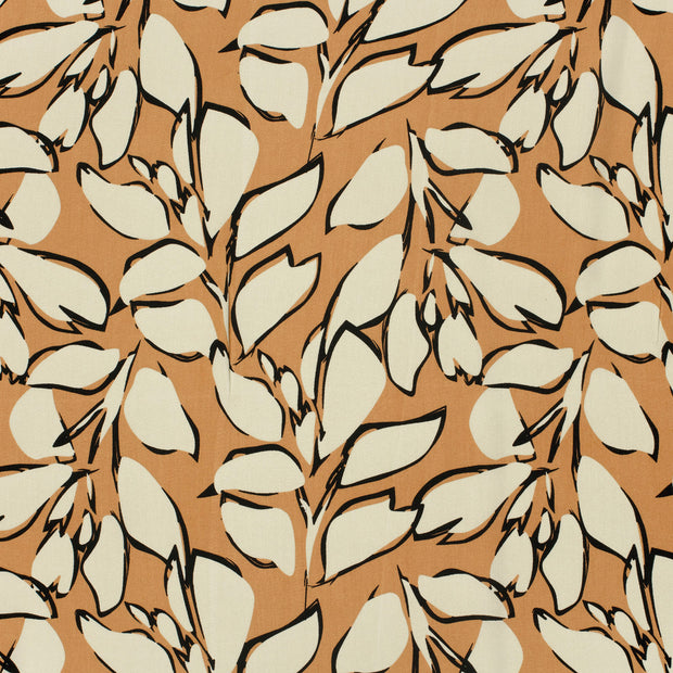 Bamboo Poplin fabric Beige matte 