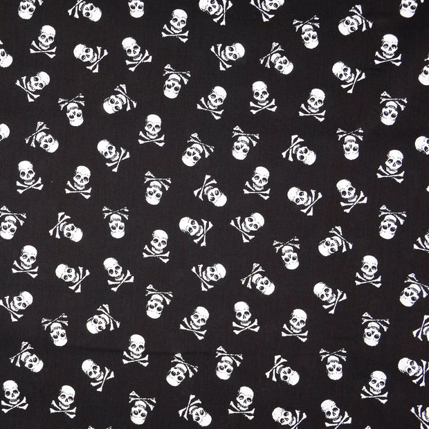  fabric Skulls Black