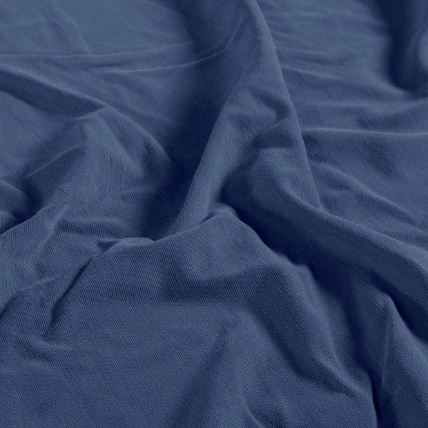 Jersey fabric Unicolour Steel Blue