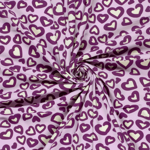 Jersey fabric Lila printed 