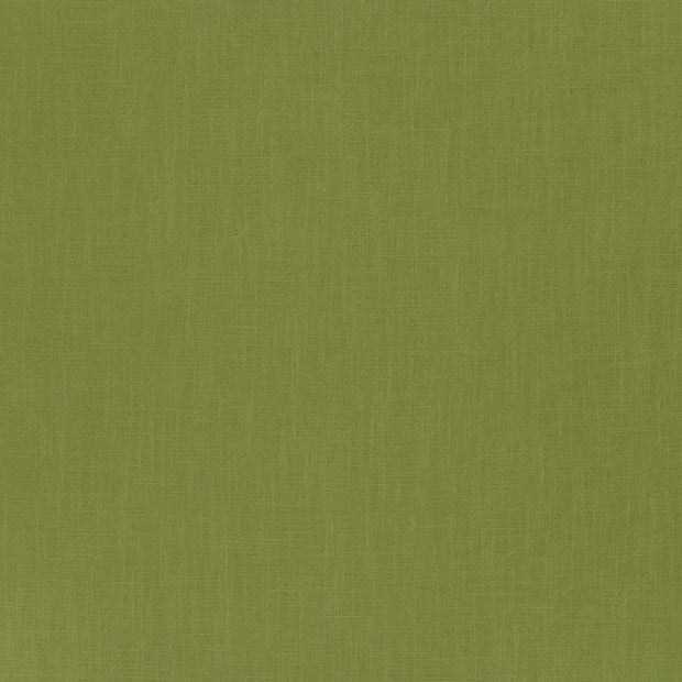 Linen fabric Olive Green matte 