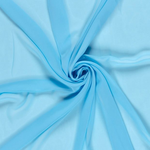Chiffon fabric Aqua 