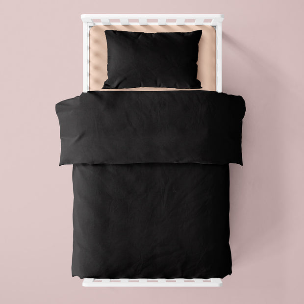 Cretonne fabric Unicolour Black