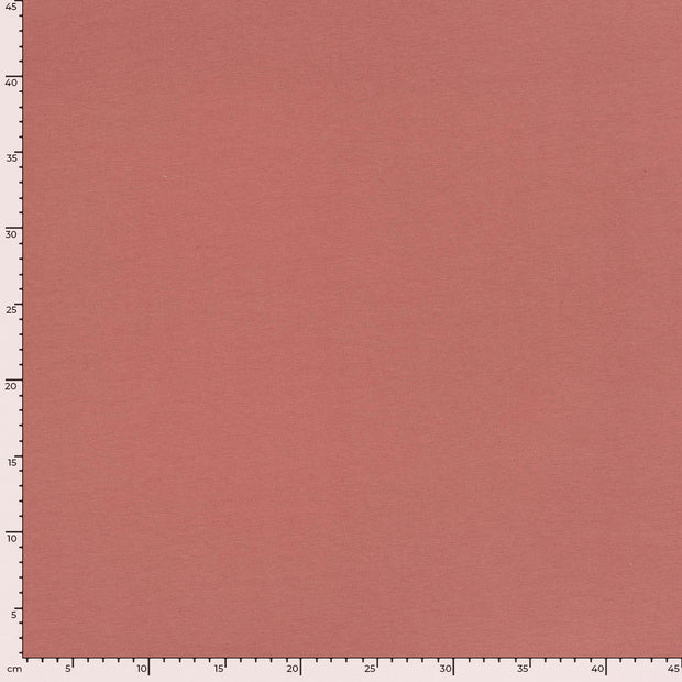 French Terry GOTS organic fabric Unicolour Old Pink