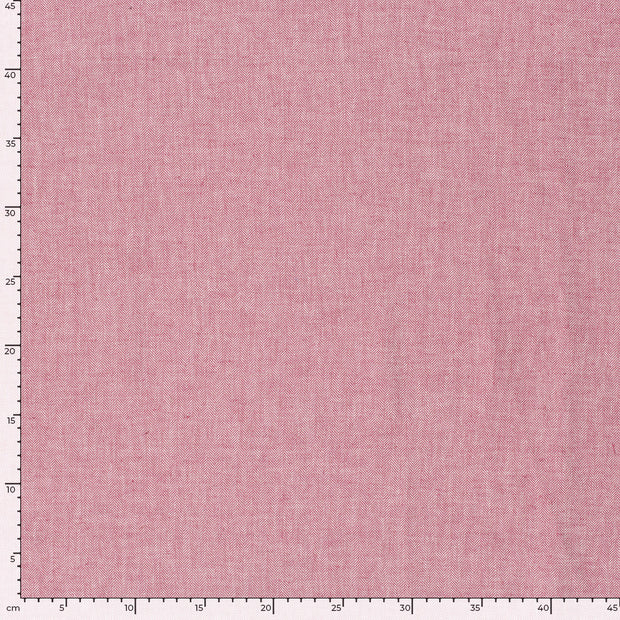 Chambré fabric Herringbone Dark Red